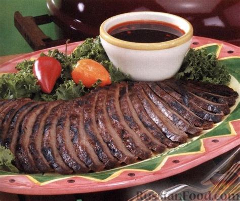 Рецепт: Говядина, жаренная на гриле на RussianFood.com