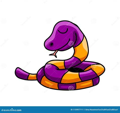 Purple Snake Clipart