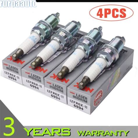 4PCS NGK Iridium Spark Plugs IZFR6K11 For Honda Accord Civic Acura MDX