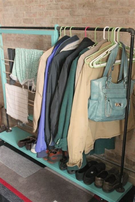 Cool Diy Coat Rack For Maximizing Closet Space Diy Coat Rack Diy