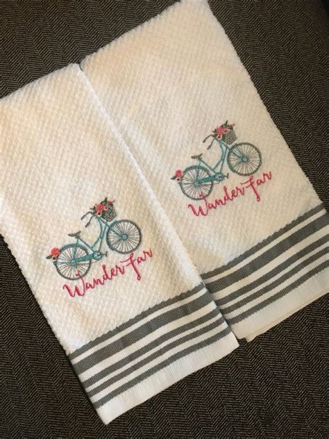 Wander Far Vintage Bicycle Towel Set New On Mercari Kitchen Towel Set