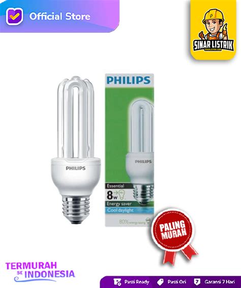 Lampu Philips Essential 8 Watt