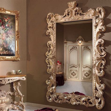 Wall Mounted Mirror Fratelli Radice Srl Baroque Style Rectangular