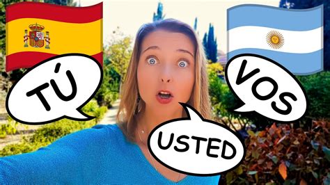 How To Use T Usted And Vos In Spanish C Mo Usar T Usted Y Vos En