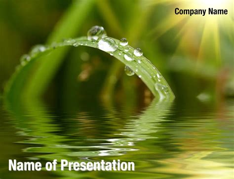 Water Drop PowerPoint Templates - Water Drop PowerPoint Backgrounds ...