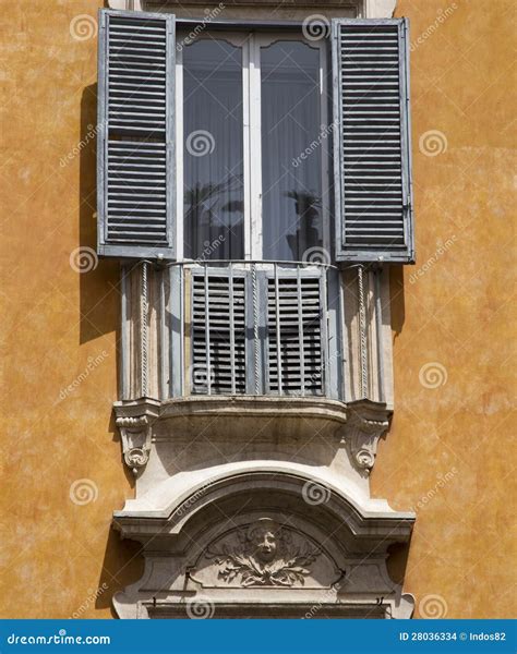 Balcony in Rome stock photo. Image of aged, life, mysterious - 28036334