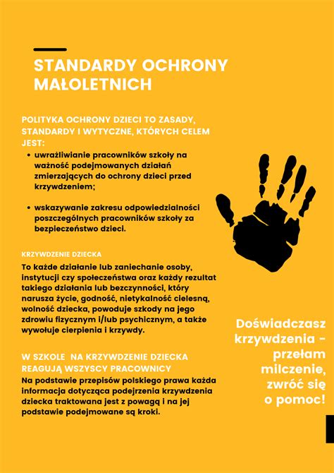 Standardy Ochrony Małoletnich - Szkoła Podstawowa w Pyrzycach