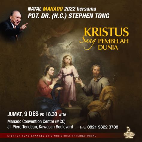 Kkr Natal Pdt Dr Stephen Tong Akan Dilaksanakan Jumat Megamanado