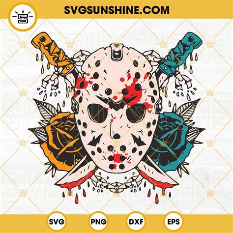 Jason Voorhees Svg Jason Mask Svg Halloween Horror Movies Svg Png Dxf