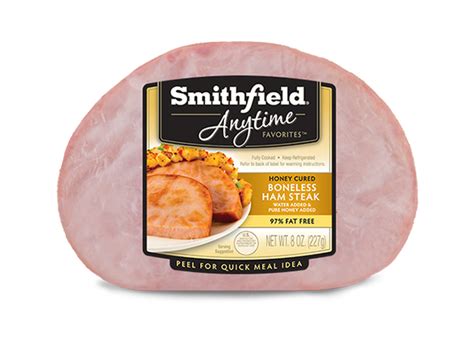 Smithfield Anytime Favorites Honey Cured Boneless Ham Steak - Food Library - Shibboleth!