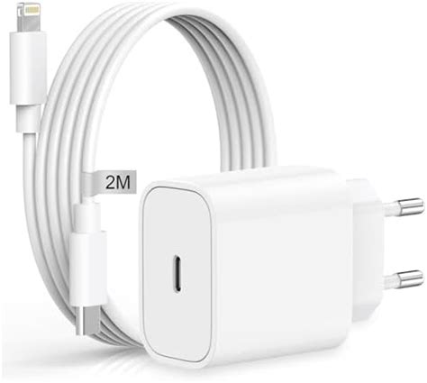 Chargeur iphone Rapide certifié Apple MFi 20W Chargeur Rapide avec 2m