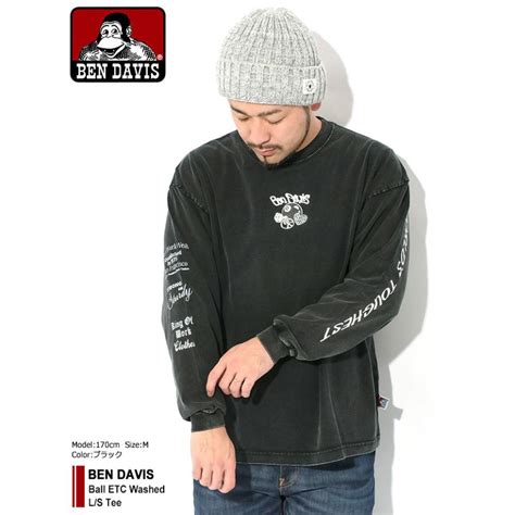 ベンデイビス ロンT Tシャツ 長袖 BEN DAVIS メンズ ボール ETC ウォッシュド C 24380033 Ball ETC