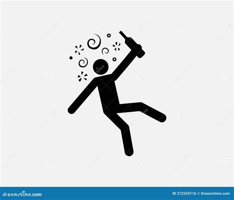 Drunk Person Icon Intoxicated Alcohol Drink Drinking Dizzy Vector Black