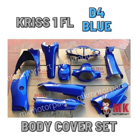 Modenas Kriss Fl Kriss Fl Body Cover Set Biru D Blue