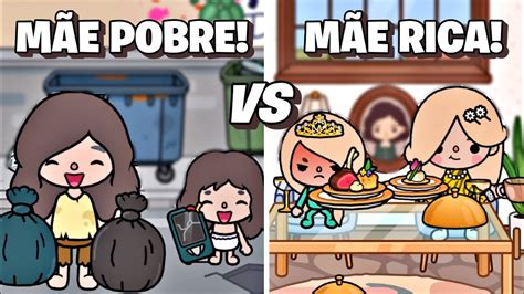 Mãe Pobre Vs Mãe Rica 👩🏻‍🍼💰🏚 Poor Mom Vs Rich Mom Toca Boca Toca