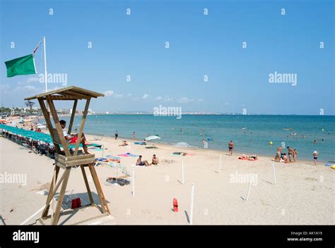 Beach And Promenade In La Pineda Near Salou Costa Dorada Costa