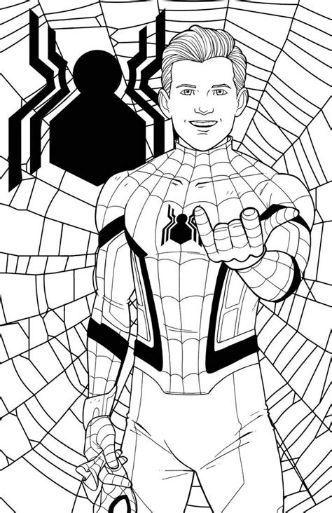 Spider Man Far From Home Coloring Pages Spiderman Coloring Pages Far