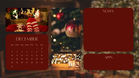 December Winter Christmas Theme Wallpaper