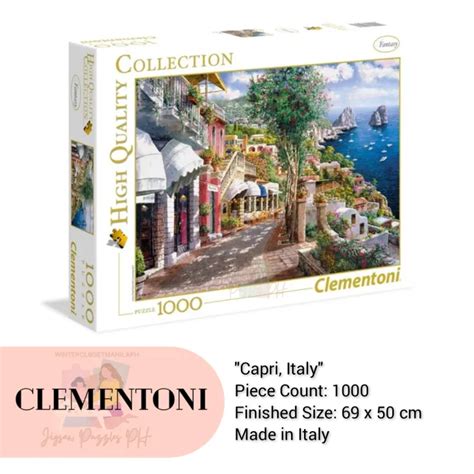 Clementoni 1000 Piece Jigsaw Puzzle Capri Italy Lazada Ph