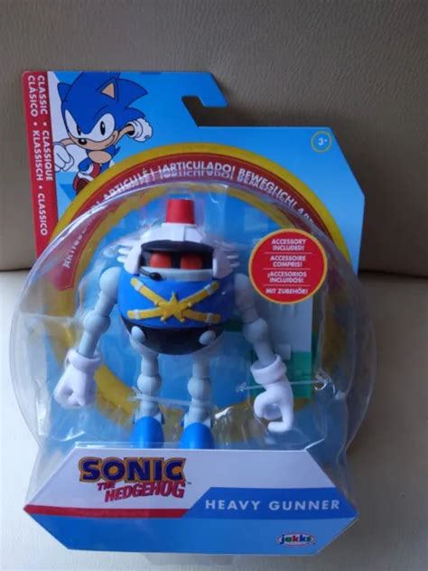 SONIC THE HEDGEHOG Heavy Gunner With Blaster 10 Cm Figure Free P P 24