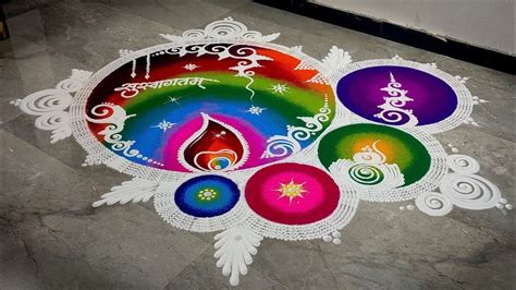 SANSKAR BHARTI BY MANGESH #RANGOLI #FESTIVAL RANGOLI #RANGOLI DESIGN # ...