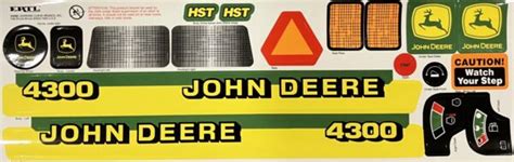 Decal John Deere 4300 plastic Pedal Tractor - Midwest Decals & Farm Toys