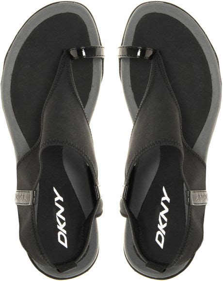 Dkny Active Dkny Active Sygnal Stretch Sporty Sandals In Black Lyst