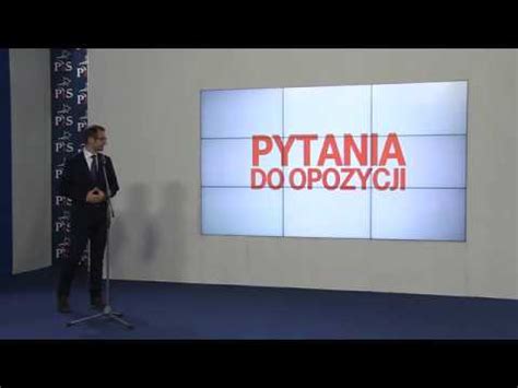 Tomasz Por Ba Konferencja Prasowa Szefa Sztabu Wyborczego Pis Youtube