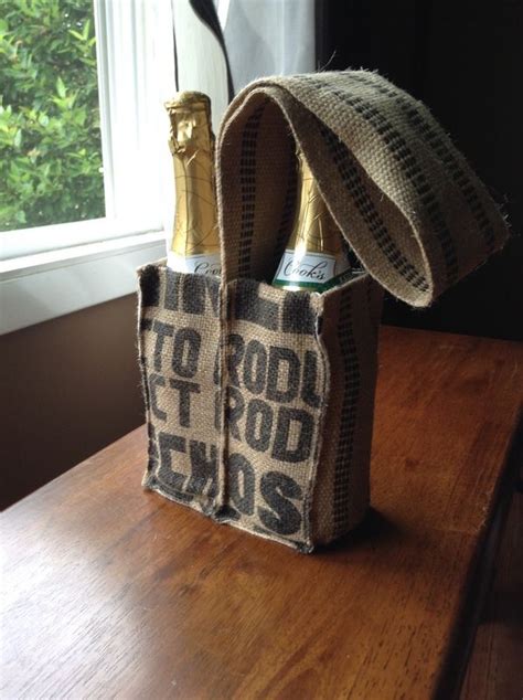 Wine Tote Made From Upcycled Coffee Sack Rioja Wine Wine Aging Coffee