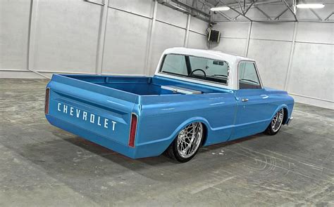 Two Tone 1967 Chevy C10 Sits Classically Low On American Racing Wheels