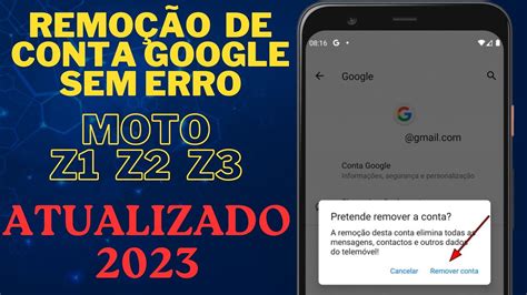 Como Remover Conta Google Moto Z Z Z Play Z Sem Pc Fucional