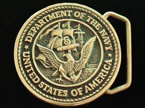 United States Department Of The Navy 1970s Solid Brass Vintage Etsy