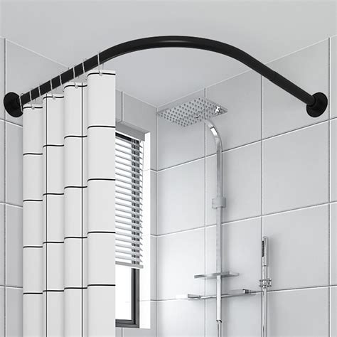 Amazon Stainless Steel Hanging Rod Curved Shower Rod Tension Mount