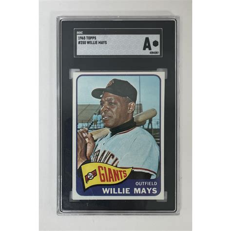 Willie Mays Topps Sgc Pristine Auction