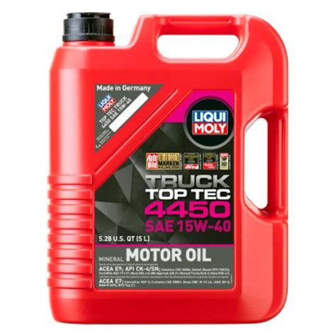 Liqui Moly Top Tec Truck 4450 SAE 15W 40 Conventional Motor Oil