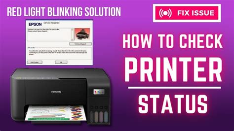 How To Check Epson Printer Status Fix Problem L380 L3110 L3210