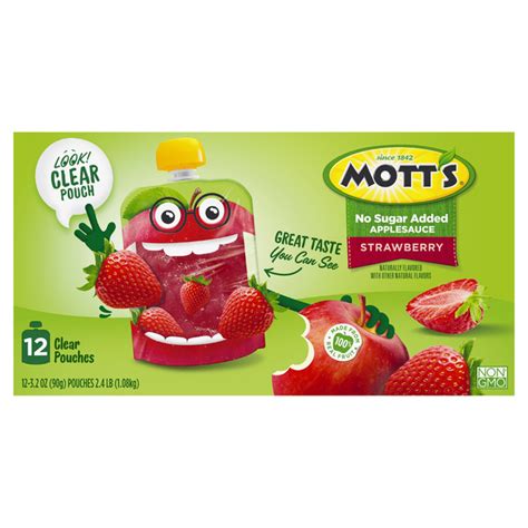 Save On Motts Applesauce Pouches Strawberry 12 Ct Order Online Delivery Giant