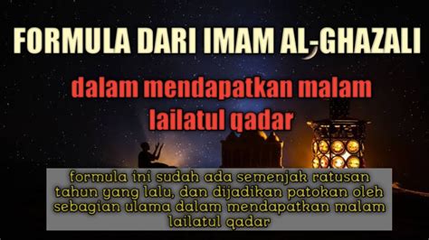 🔴 Contoh Pidato Singkat Formula Imam Al Ghazali Dalam Mendapatkan