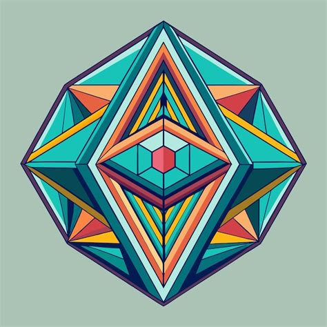 Premium Vector Geometric Shape Vector Illustration