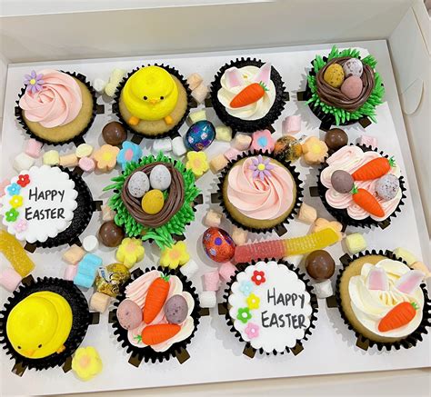 Happy Easter Cupcakes Sg Corporate Seasonal Desserts Singapore River Ash Bakery