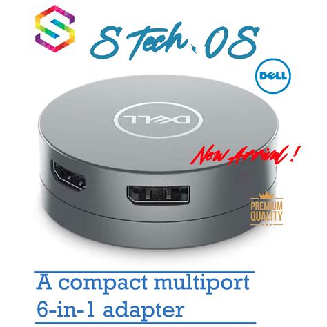 Dell 6 In 1 Usb C Multiport Adapter Da305 Shopee Malaysia