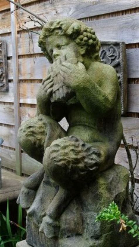 Garden Statue Of Satyr Satyr Faun Forest Spirit