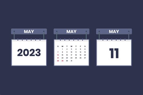 11 May 2023 Calendar Icon For Schedule Appointment Important Date