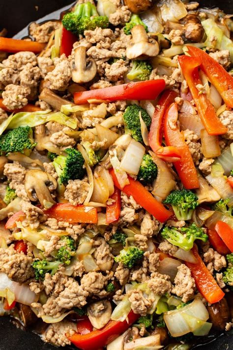 Ground Turkey Stir Fry Makes A Quick And Easy Weeknight Dinner It Has