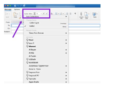 How To Change The Default Font In Outlook