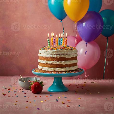 linda cumpleaños pastel para cumpleaños fiesta 46765488 Foto de stock ...
