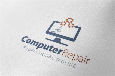 Computer Repair Logo | Creative Logo Templates ~ Creative Market ...