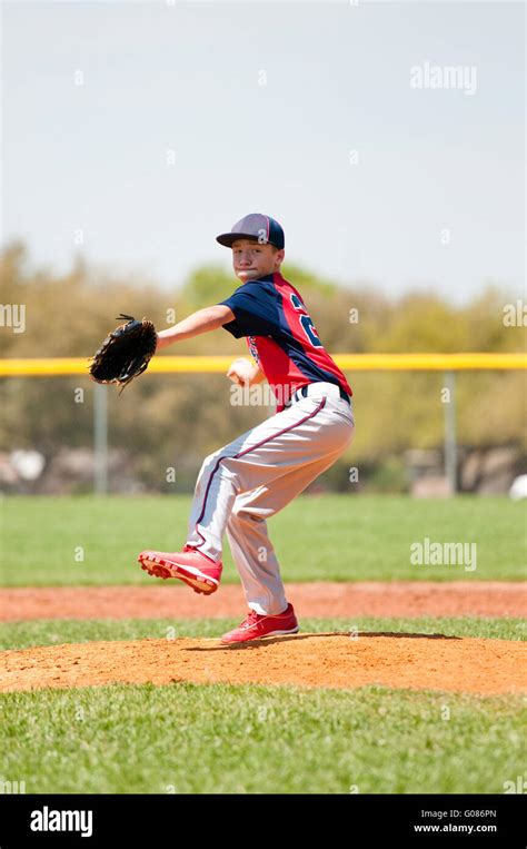 Teen Baseball Player Stock Photo Alamy