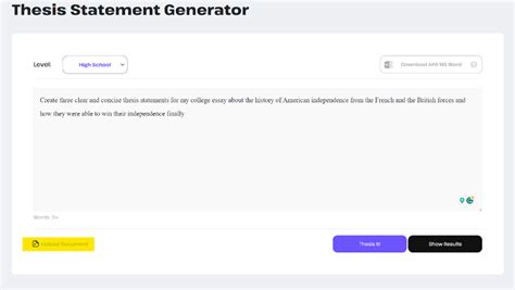 Thesis Statement Generator | Best Free AI Generator Tool in 2024