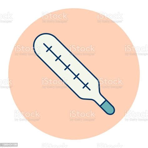 Ikon Vektor Termometer Medis Merkuri Ilustrasi Stok Unduh Gambar